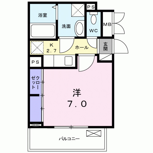 サニークレメント八潮の間取り