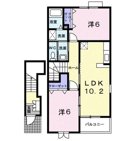 サン　ガーデン　Ⅱの間取り