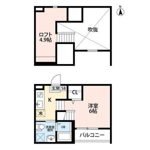 【間取り】 | ルミエールS(ルミエールエス)