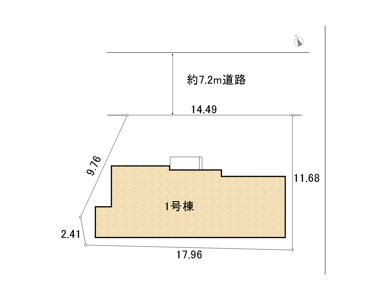 高浜市論地町2期1棟　新築戸建＜1号棟＞の区画図