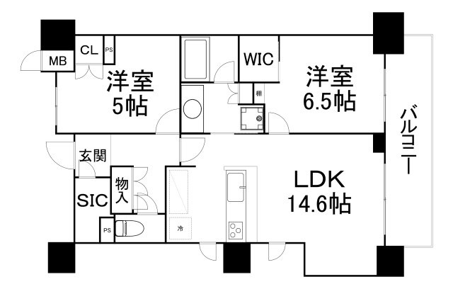 【間取り】 | ザ・パークハビオ天満橋