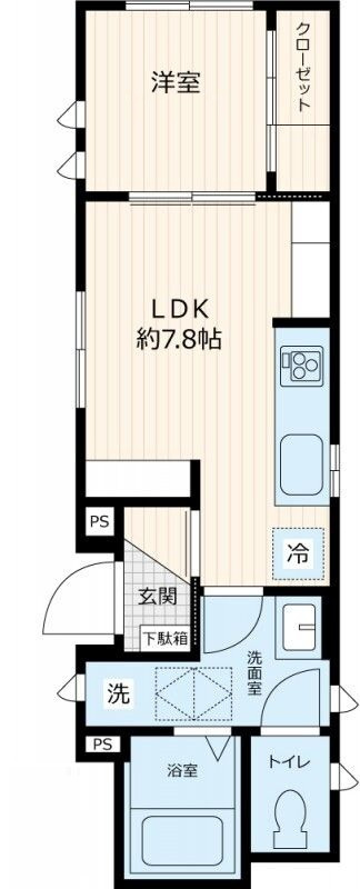 カーサ　オウギの間取り|間取りです。