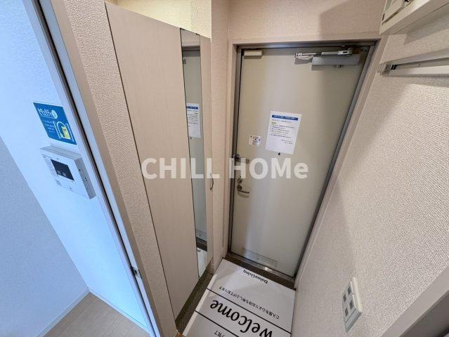 ジュネス稲荷塚の玄関|当社、チルホームのHPもご覧ください(^^)/物件情報多数♪