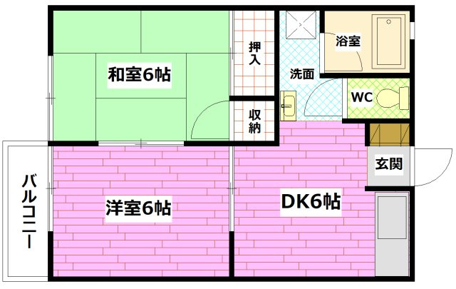 サンハイム川本の間取り