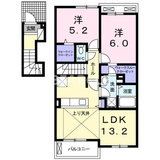 【間取り】 | ブランデュール仰木の里Ⅱ