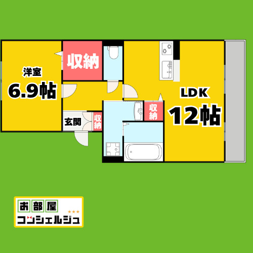 ＷＥＳＴ　ＷＩＮＧの間取り