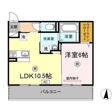 パームツリーＡの間取り