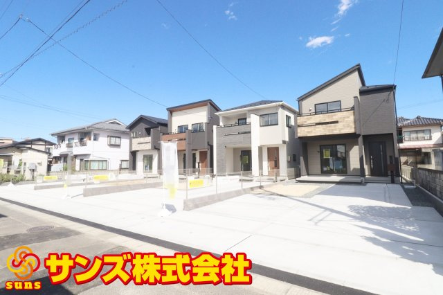 郡山市昭和2丁目　　　１号棟　　　小原田小学校、小原田中学区の外観|南東から見た区画全体♪