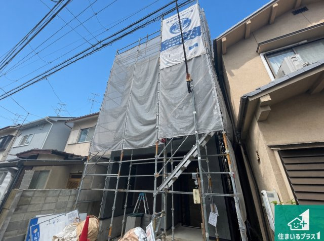 ★宇治市小倉町山際　新築一戸建ての外観|現在建築中！落ち着いた街並みで新生活を始めることが出来そう！周辺の物件も併せてご紹介させて頂きます！