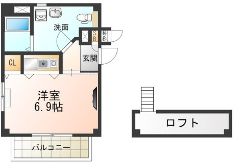 堺市堺区　エヌエム・ディズュイットの間取り
