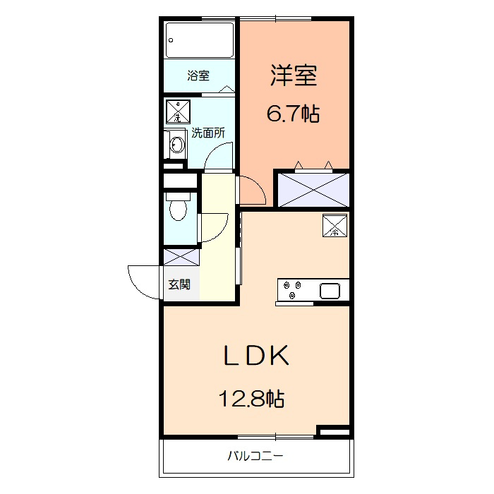コンフォールⅡの間取り