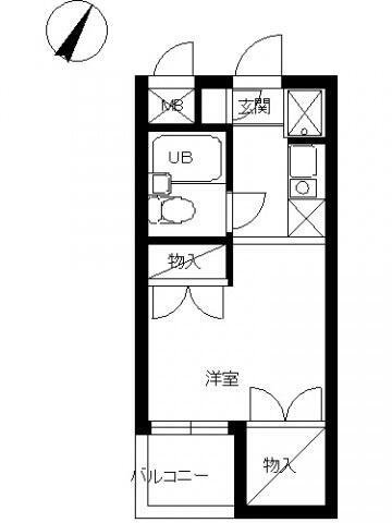 【間取り】 | スカイコート蒲田第５ | 間取図