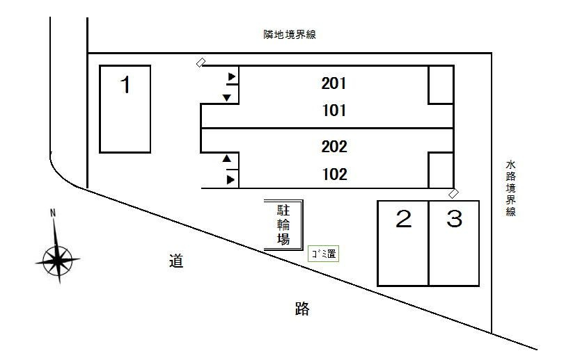 ココ・松葉の区画図