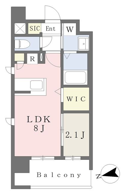 プラシオ箱崎駅前の間取り