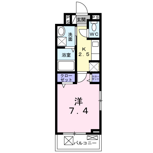 ユイ　テラスの間取り