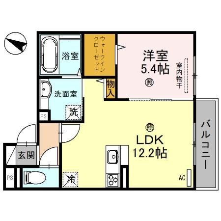 レ ジェモー 中郷の間取り