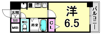 エステムコート神戸西Ⅲフロンタージュの間取り