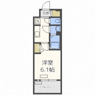 ララプレイス難波メティスの間取り