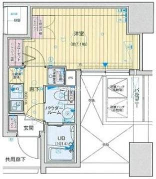 アドバンス心斎橋ラシュレの間取り
