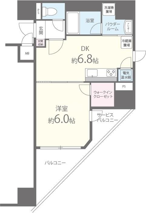 アプライズ西長堀の間取り