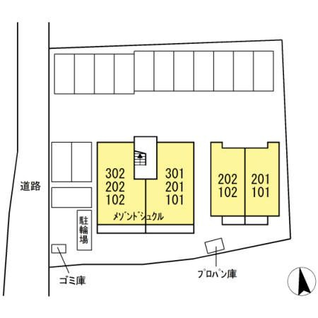 メゾン　ド　シュクルの区画図
