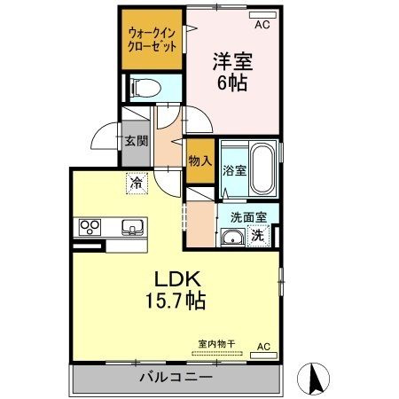 メゾン　ド　シュクルの間取り