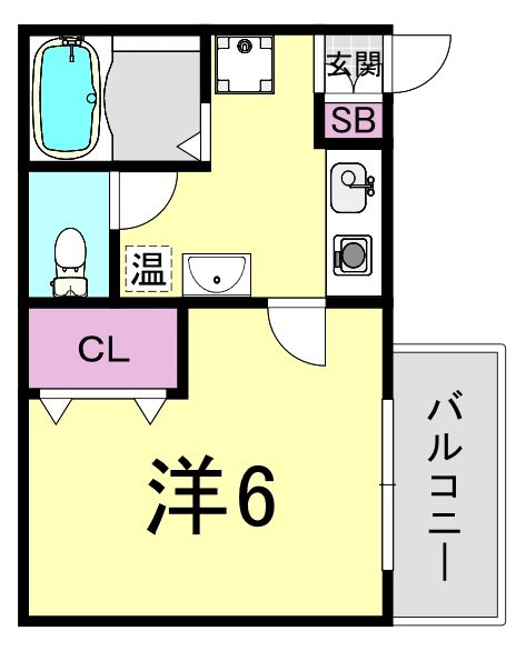 シングルウエストの間取り