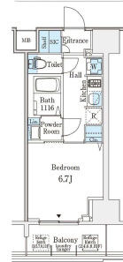 ジオエント新町の間取り