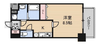 アドバンス難波レーヴの間取り