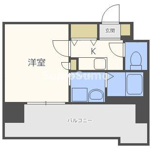 LUXE難波EASTの間取り