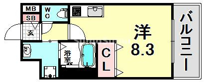 アスヴェル兵庫駅前の間取り