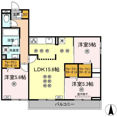 ノーブルミキの間取り