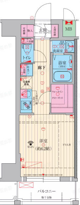 ファーストフィオーレ神戸トランキーロの間取り