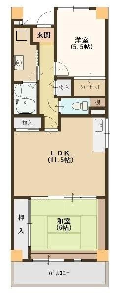 サンヴェール神戸の間取り