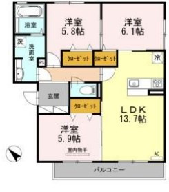 栖の間取り