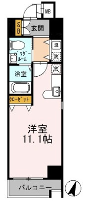 カスタリア三宮の間取り