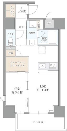 esteOeste難波元町の間取り