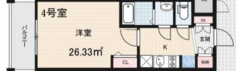 ラヴィータ難波元町の間取り