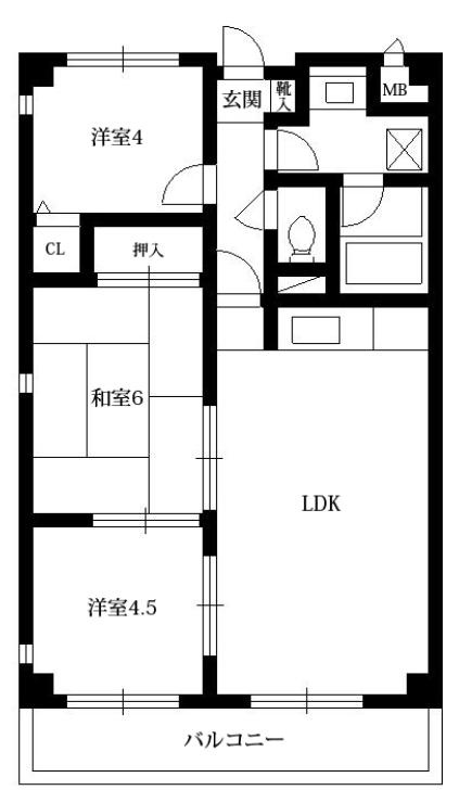 ピースフル本山の間取り