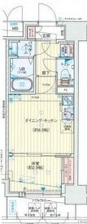 アドバンス難波ラシュレの間取り