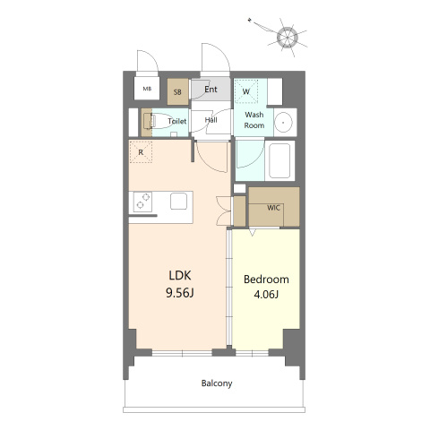 S-RESIDENCE薬院aureateの間取り