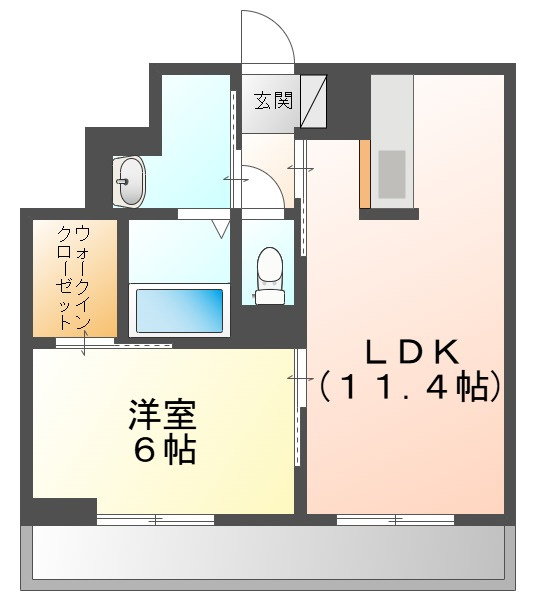 Ｓｕｎｓｈｉｎｅ　Ｇａｒｄｅｎｓ　富田の間取り