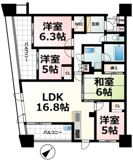 【間取り】 | サンクタス大津中央