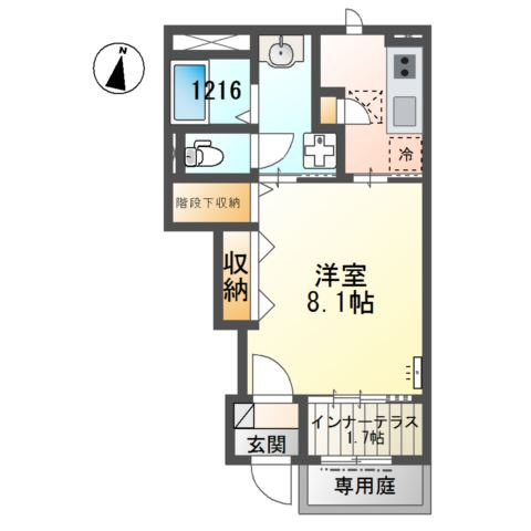 アンジェ大谷の間取り