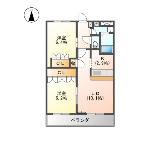 アルカディアＡ棟の間取り