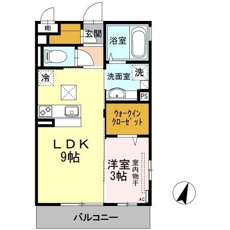シャルマンパークサイドの間取り