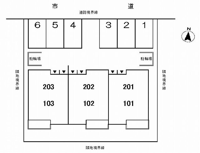 クインテット　ハーモニーの区画図