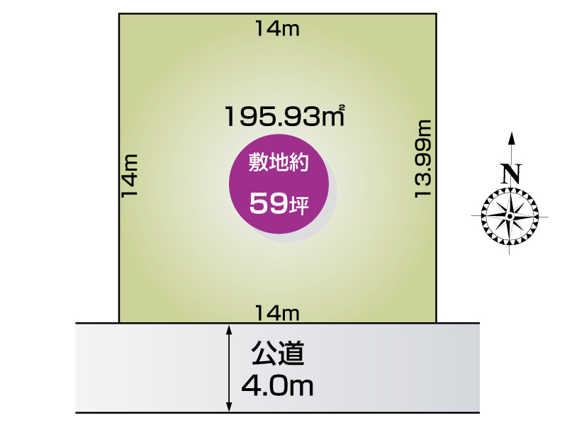 【区画図】宮代町東姫宮　売地