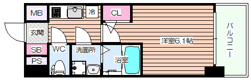 【間取り】 | エスリード南森町ラグシス