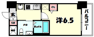 【間取り】 | エステムコート三宮EAST3ラヴィッサ